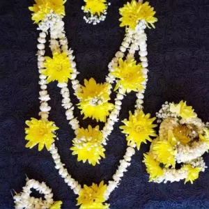 Jasmine & Yellow Daisy Complete Jewelry Set