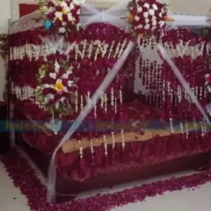 Traditional Designed Bridal Room With Red Rose Glades & Jasmine