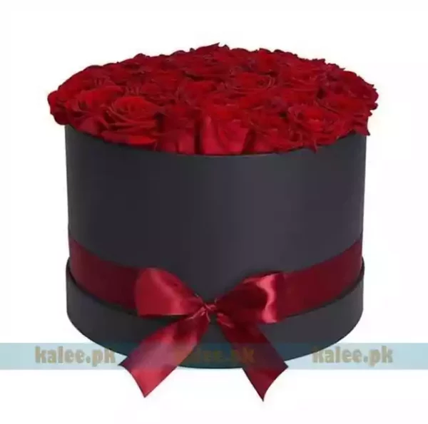 30 Imported Red Rose Flowers Box