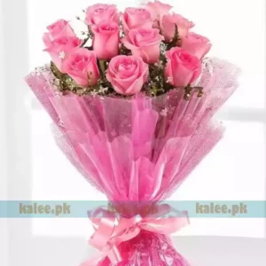 Imported Pink Rose flowers Bouquet