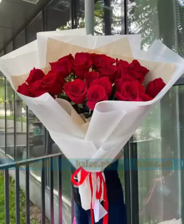 Imported Red Rose Flowers Bouquet