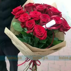 Red Rose Imported Flowers Bouquet