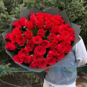 40 Imported Red Rose F...