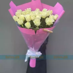 Imported White Rose Flowers Bouquet
