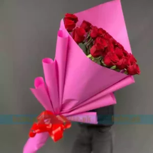 Imported Red Rose Flowers Bouquet