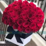 40 Imported Red Rose Flowers Box