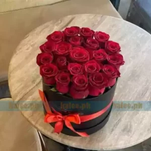 Imported Red Rose Flowers Box
