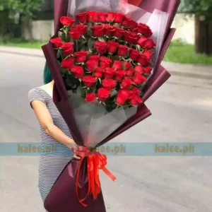 Red Rose Flowers Bouqu...