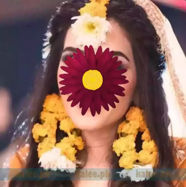 Image displaying White Daisy and Marigold earrings accompanied by a Bindya accessory