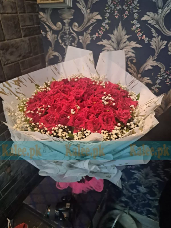 Bouquet of English Red Roses