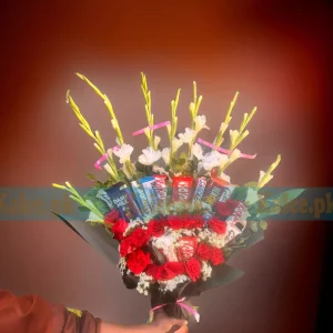 Mixed Flowers Chocolates Bouquet