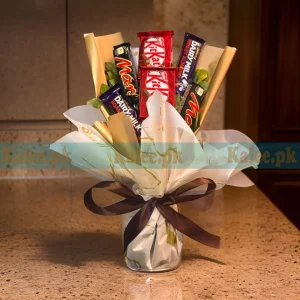 Indulgence and Elegance in Every Bite Fancy Wrapped Chocolates Bouquet