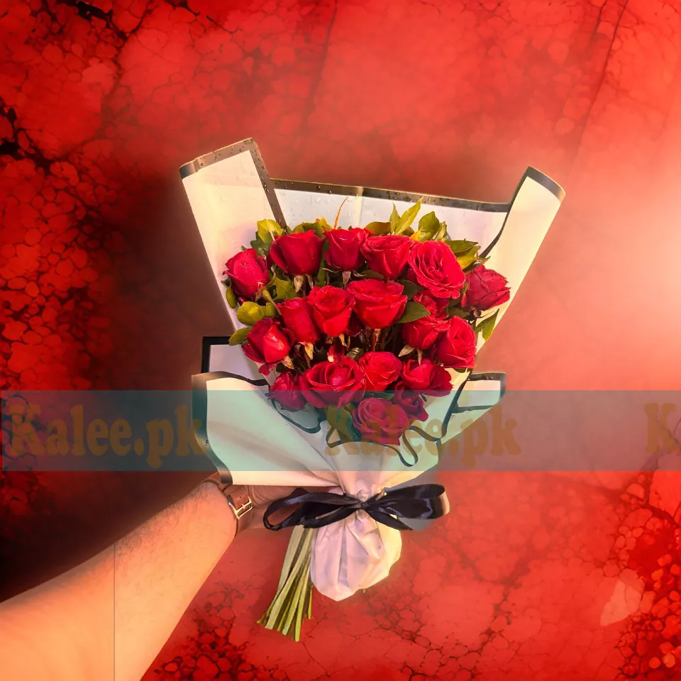 Timeless Love Red Rose Flowers Bouquet