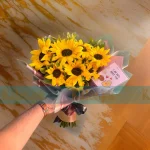 Sunshine Delight Fresh Sunflowers Beautiful Bouquet