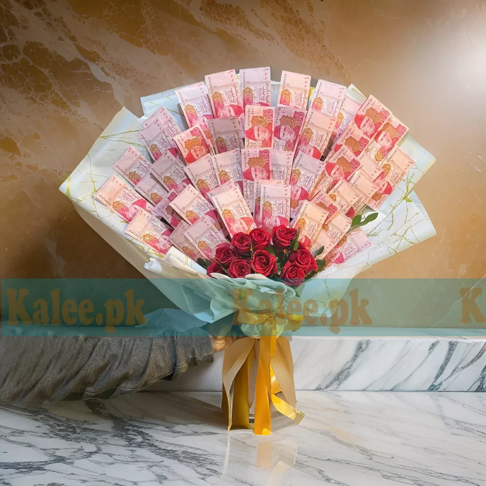 Big Size Currency Notes Flowers Bouquet