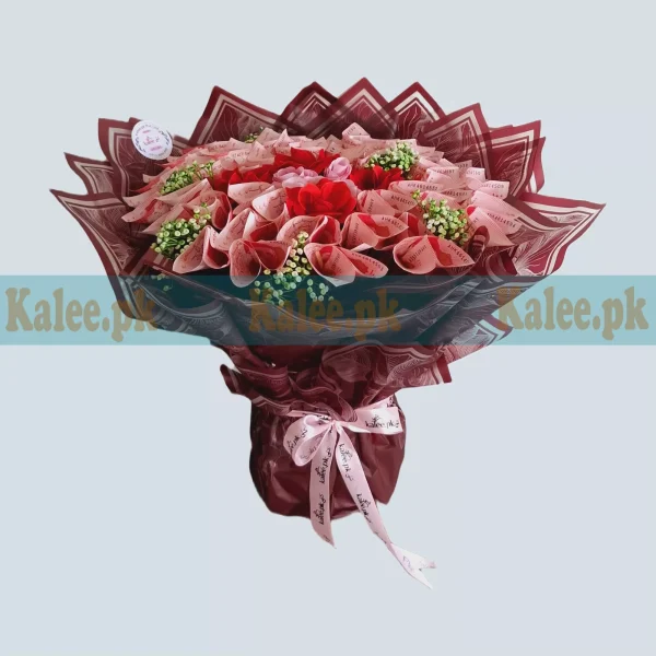 Artificial Flowers Cash Bouquet In Round Shape
