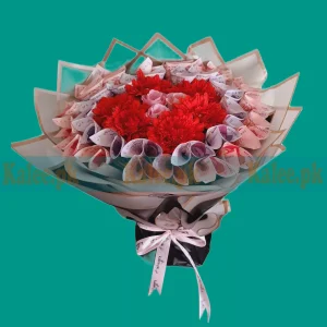 Round Shape 50 & 100 Rs Currency Notes Bouquet