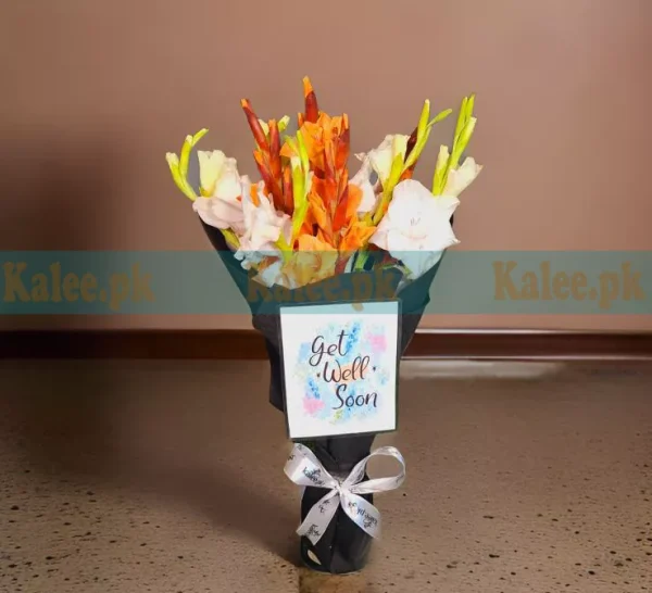 Mix Gladiolus Flowers Bouquet