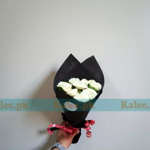 English White Roses Small Bouquet