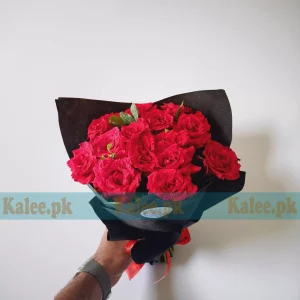 English Red Roses Small Bouquet