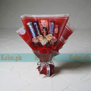 Chocolates & Artificial Flowers Bouquet