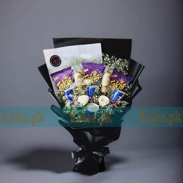Red Bull Takis & Ferrero Rocher Treat Bouquet
