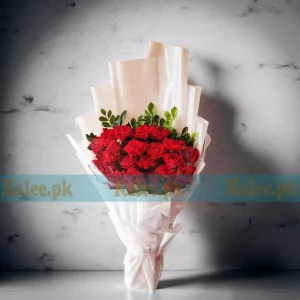 English Red Rose Flowers Bouquet