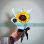 Fresh Single Imported Sunflower bouquet for gifting in Karachi