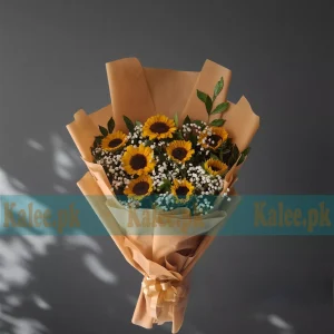 Imported Sunflowers & Baby's Breath Bouquet