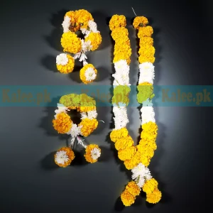 Marigold Chrysanthemum Flowers Garland & Kangan