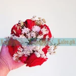 Flowers Bridal Kangan Pair with English roses and lacy lace for elegant bridal wear