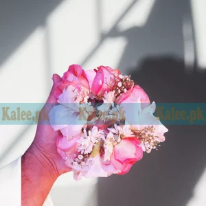 Pink Roses Daisies & Baby's Breath Bridal Kangan Pair