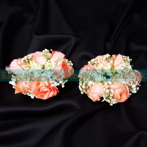Baby's Breath & Pink Roses Bridal Kangan Gajray