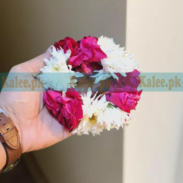 Desi Gulaab & Chrysanthemum Gajray Pair