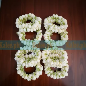 4 Pairs of Fresh Motia Jasmine Kangan Gajre