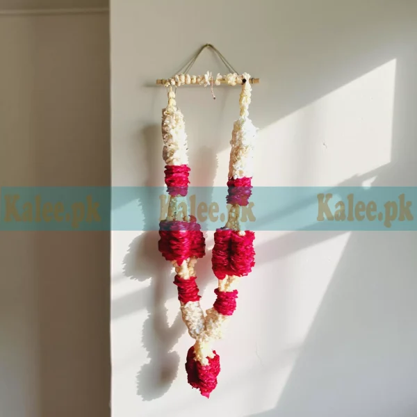 Desi Gulaab Haar Mala With Star Jasmine Motia