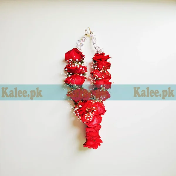 Red Rose & Baby's Breath Garland Haar For Children