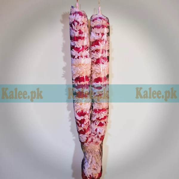 Chrysanthemum & Red Roses Haar Garland For Groom