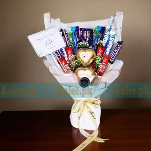 Mixed Chocolates Flat Design Bouquet