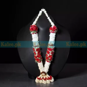Red Roses And Star Jasmine Haar Mala
