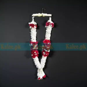 Red Roses And Statice Garland Haar