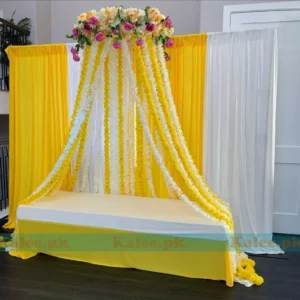 Mixed Flowers Mehndi Mayoon Decoration