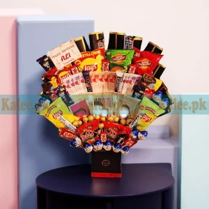 Treat Box With Currency - Chocolates - Chips - Buldak