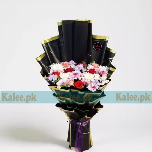 Mixed Flowers Flat Design Bouquet