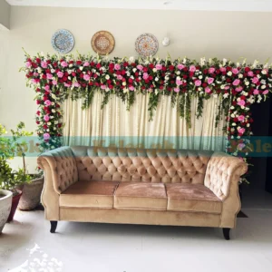 Mixed Colorful Real Flowers Stage Decoration