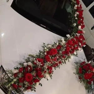 Audi S Design Car Decoration With Roses & Statice