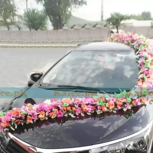 S Design Wedding Car With Mix Gladiolus Flowers