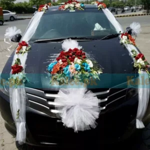 Mix Glades And Roses Wedding Car Decoration