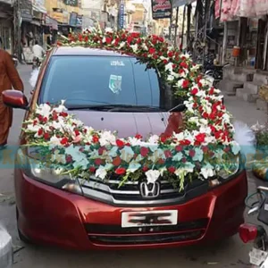 S Design Car Decoration With Roses And Glades