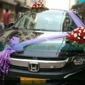 Daisy And Rose Flowers Car Decoration